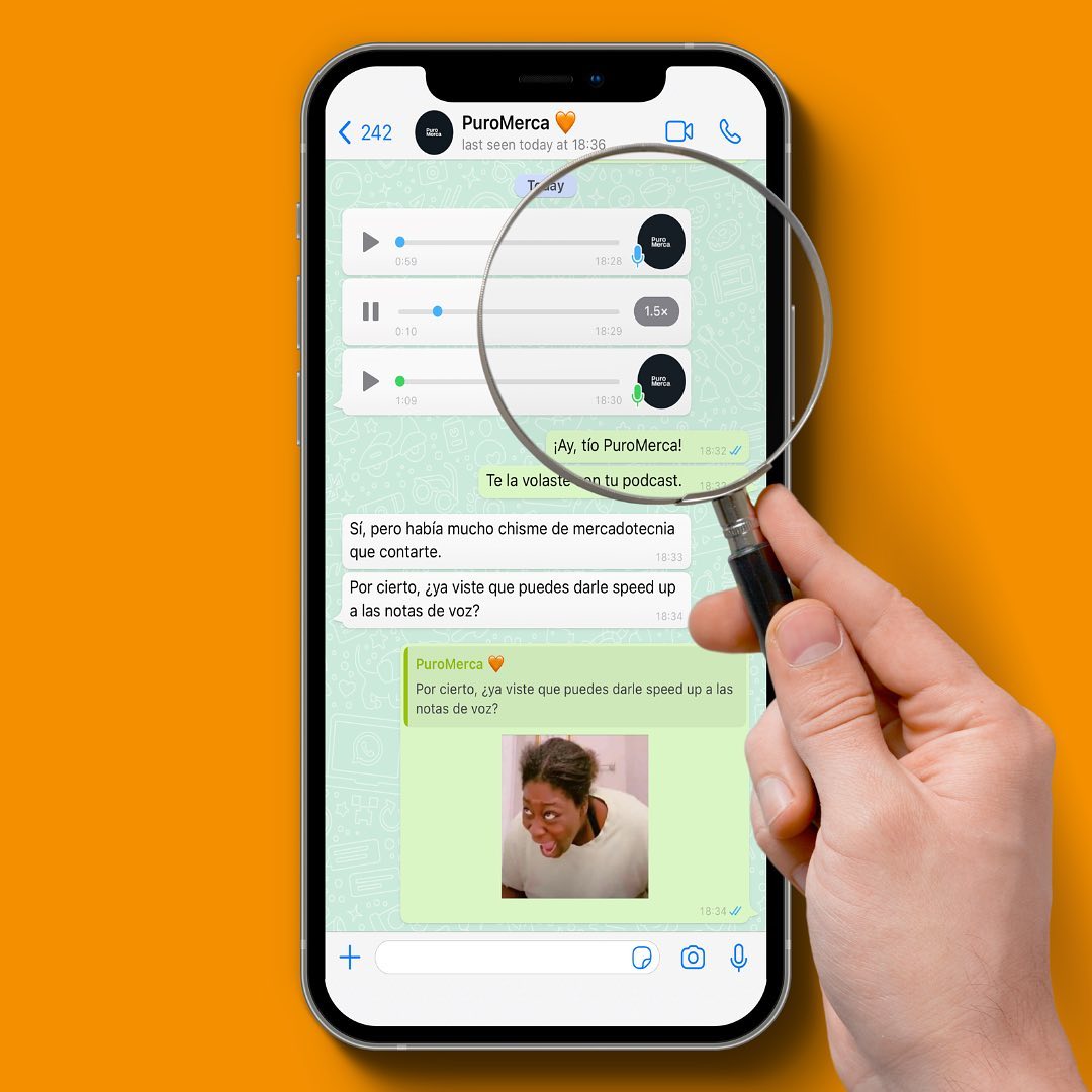 Una nueva función de WhatsApp te permite reproducir más rápido los
