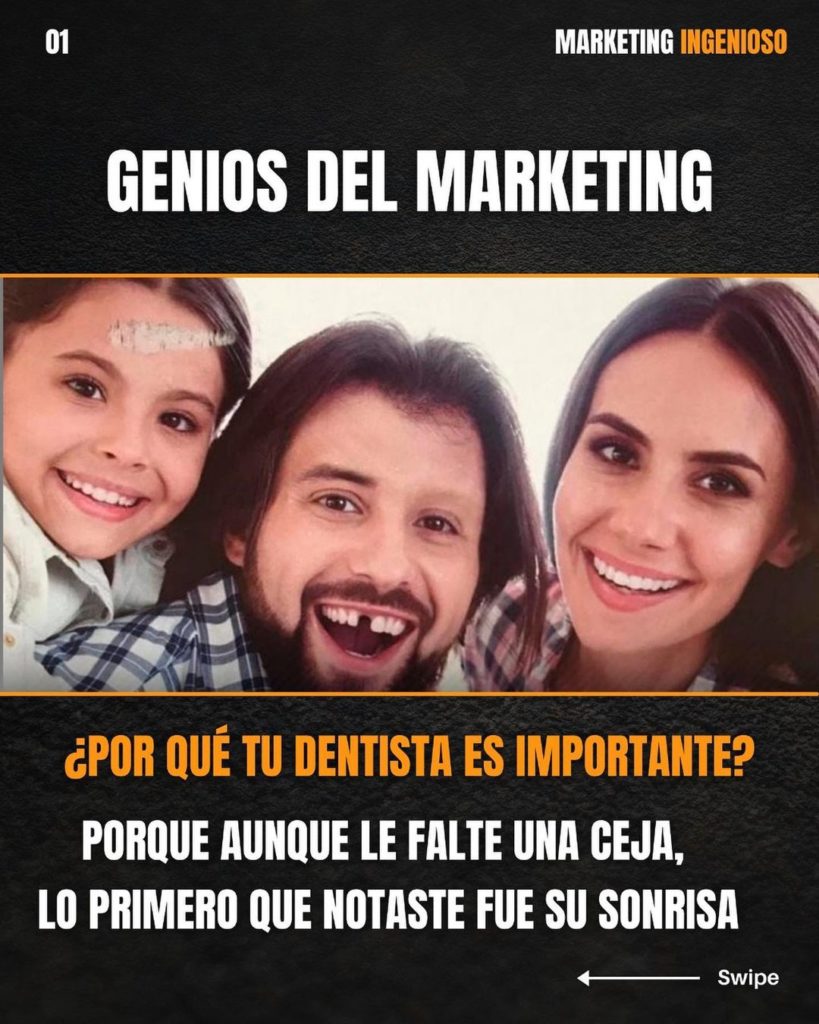 .
¿Dentista o experto en marketing?
.
Doble toque si te gustó
.
 Gracias por se...